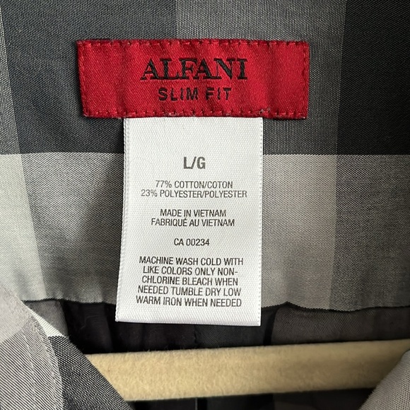 ALFANI Men’s Button Down Shirt Slim Fit, Size L - Picture 3 of 9